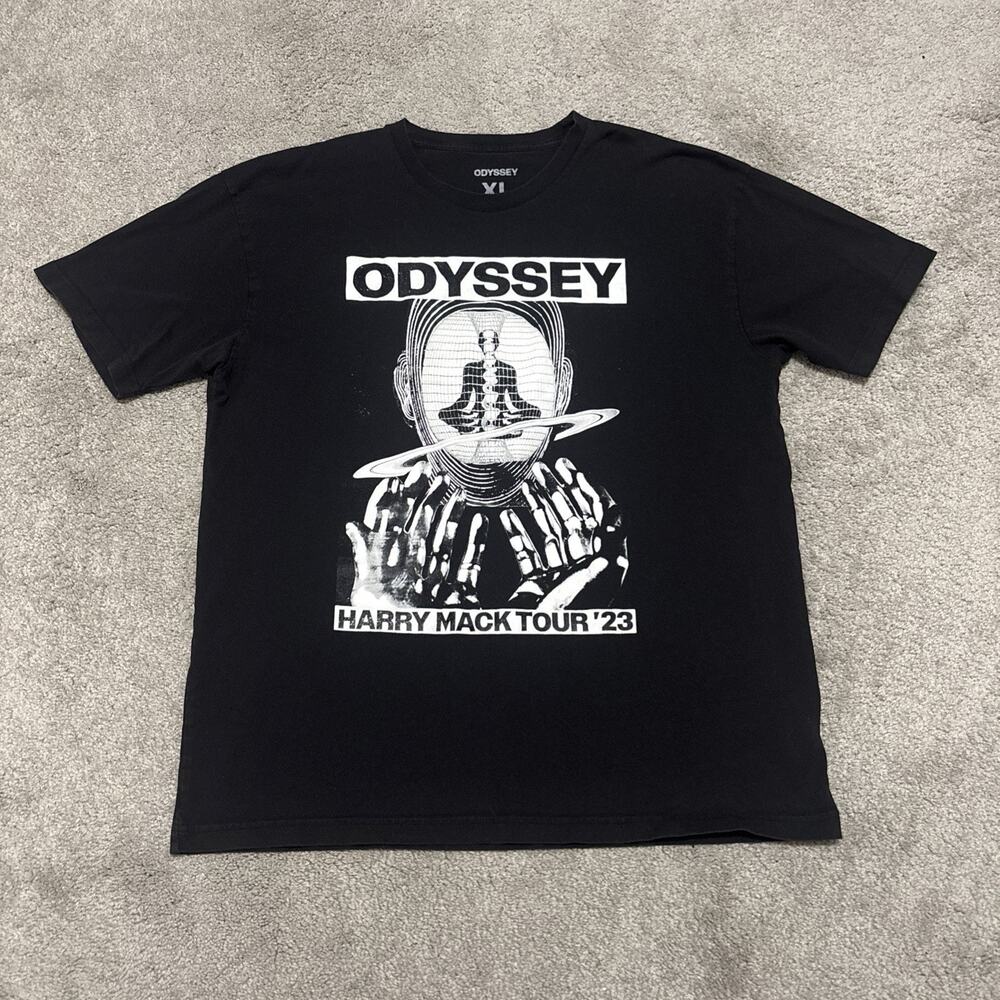 Harry Mack Odyssey Tour 2023 T Shirt XL Black Rap Concert Graphic Tee